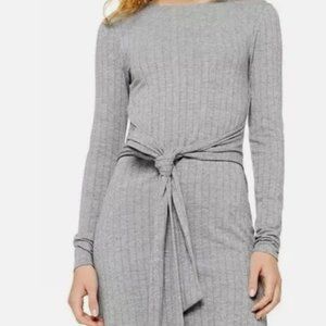 TOPSHOP Tie Waist Midi Dress Size 12